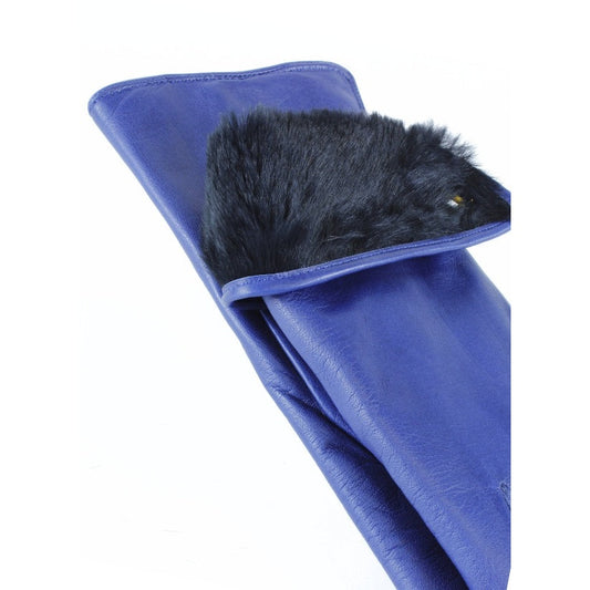 3PL Lapin Bleu Royal avec Fourrure Noire