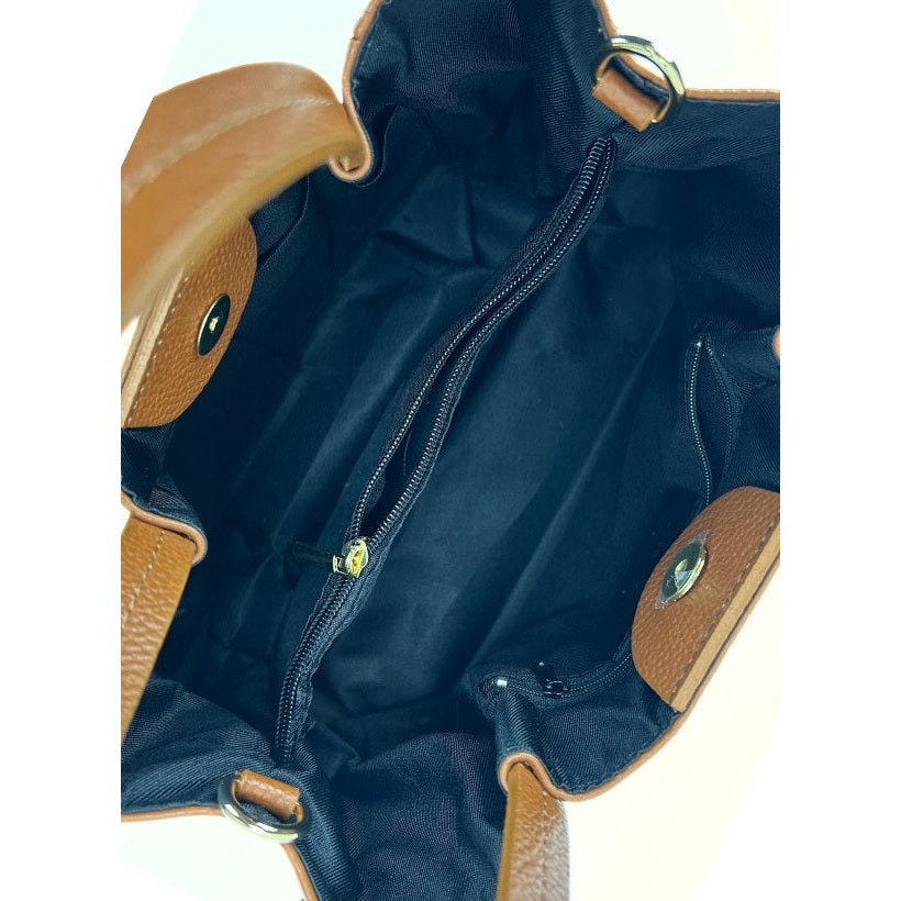 Loom Nappa Cognac et Taupe