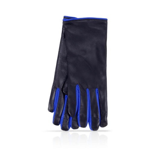 I-Glove Doublé Cachemire – Noir & Bleu Roi