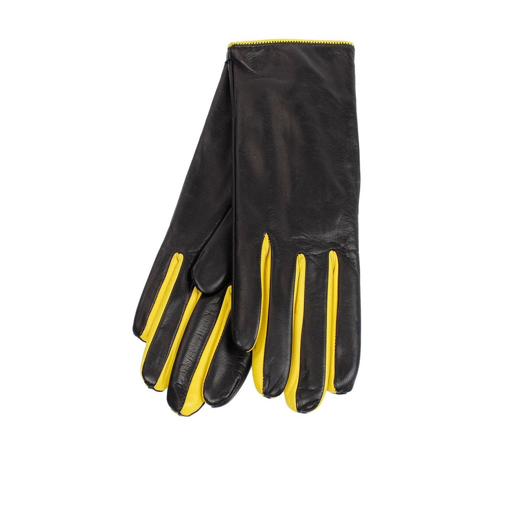 I-Glove Doublé Cachemire – Noir & Jaune