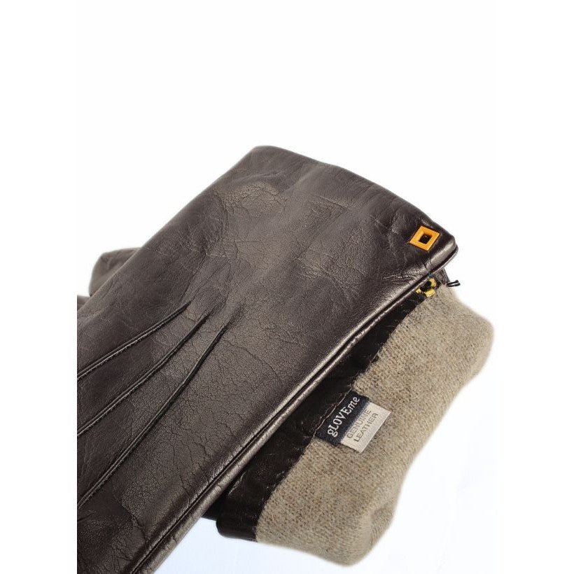 Gants en cuir homme 3C – Marron clair, foncé ou biscuit – Doublés cachemire