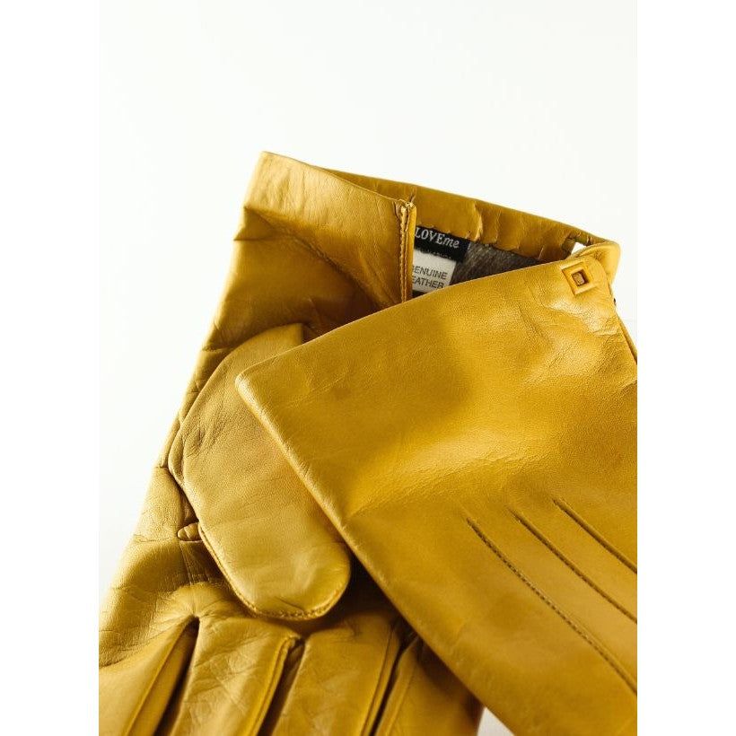 3C Doublés cachemire Jaune Moutarde