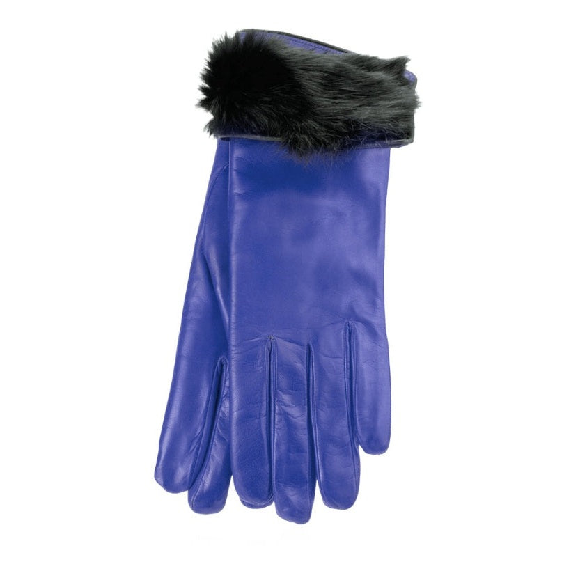 3PL Lapin Bleu Royal avec Fourrure Noire