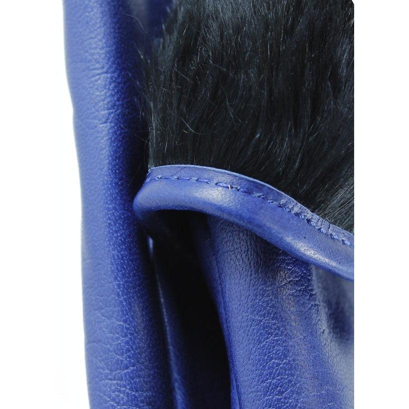 3PL Lapin Bleu Royal avec Fourrure Noire