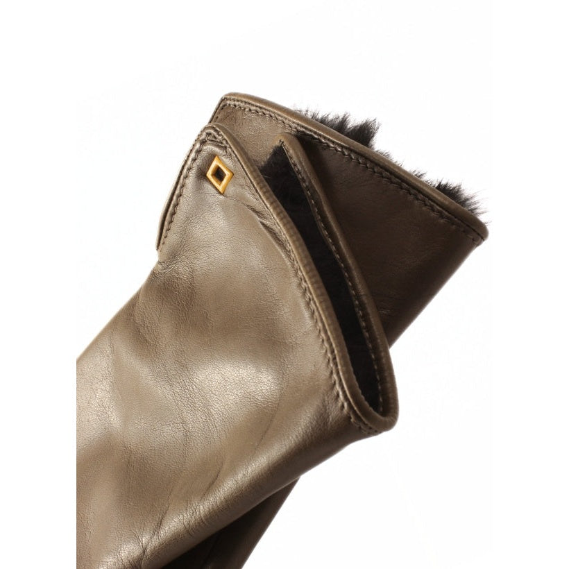 3PL Lapin Taupe avec Fourrure Marron