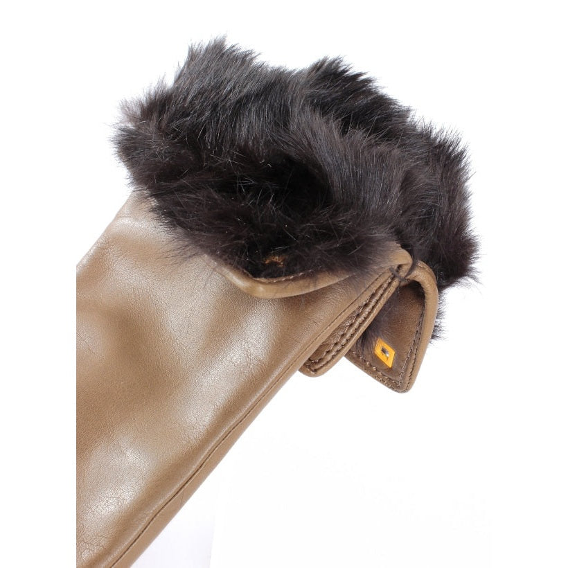 3PL Lapin Taupe avec Fourrure Marron