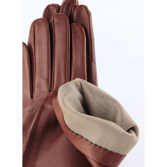 Gants longs femme 6” –  Tabac ou Marron Foncé – Doublés soie