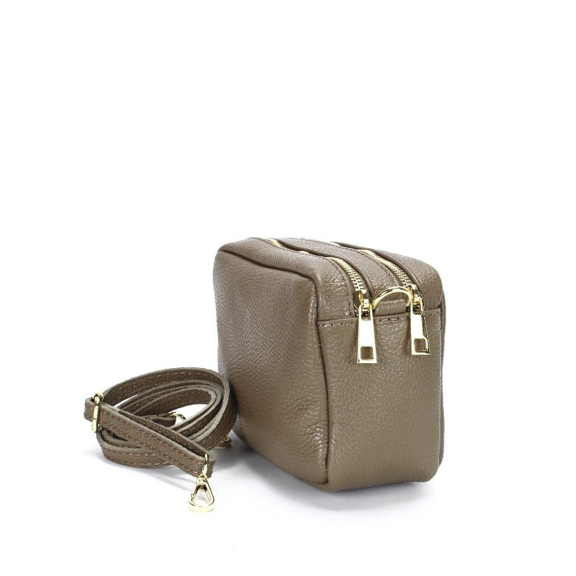 Abigail – Cognac et Taupe