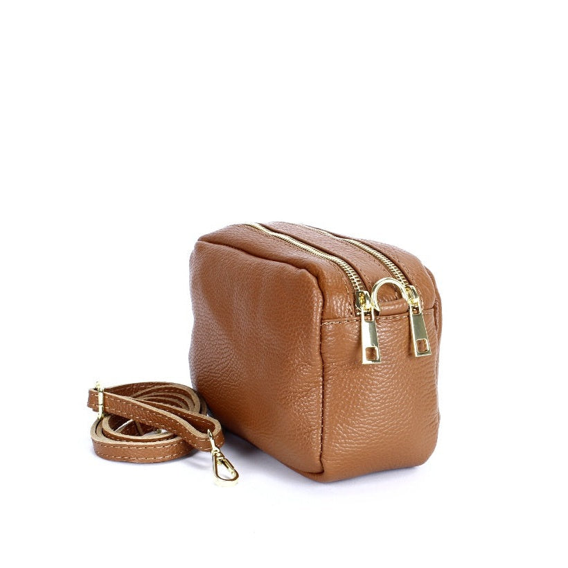 Abigail – Cognac et Taupe