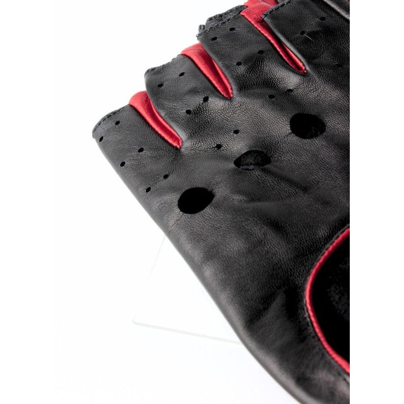 Cindy Fingerless Noir & Rouge