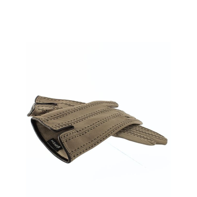 D46 Doublé Soie - Beige & Cuir | Taupe & Marron Foncé