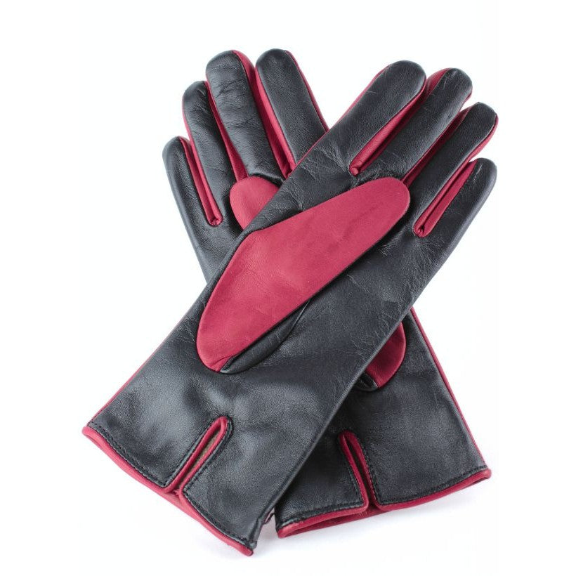 I-Glove Lady Doublé Cachemire – Rouge Gucci & Noir
