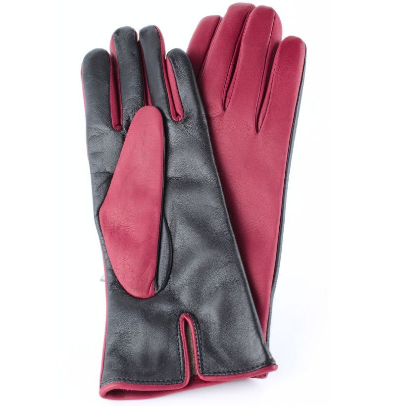 I-Glove Lady Doublé Cachemire – Rouge Gucci & Noir