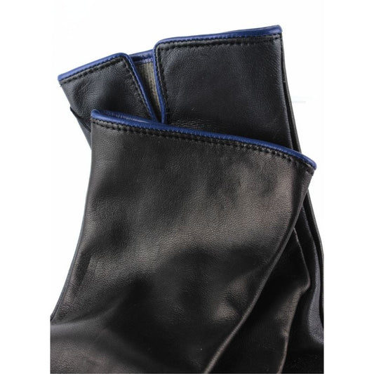 I-Glove Doublé Cachemire – Noir & Bleu Roi