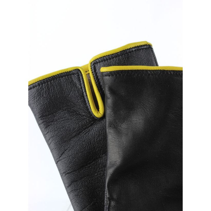 I-Glove Doublé Cachemire – Noir & Jaune