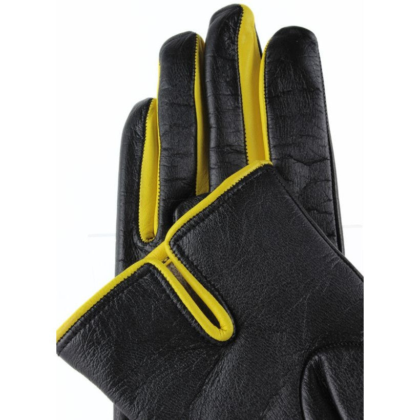I-Glove Doublé Cachemire – Noir & Jaune
