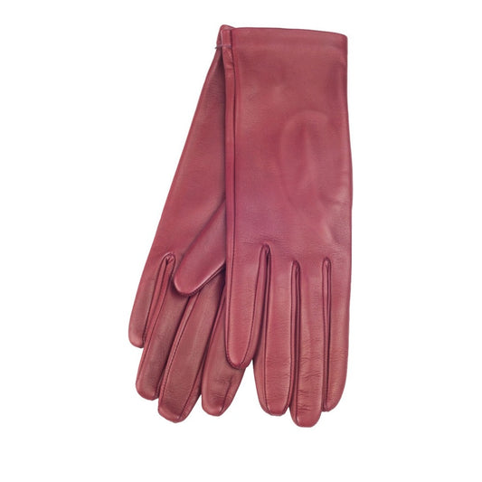 Piegolina – Gants en cuir rouges, doublure cachemire