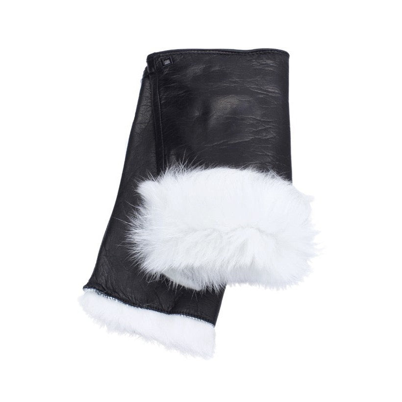 Posh Lapin – Noir & Fourrure Blanche