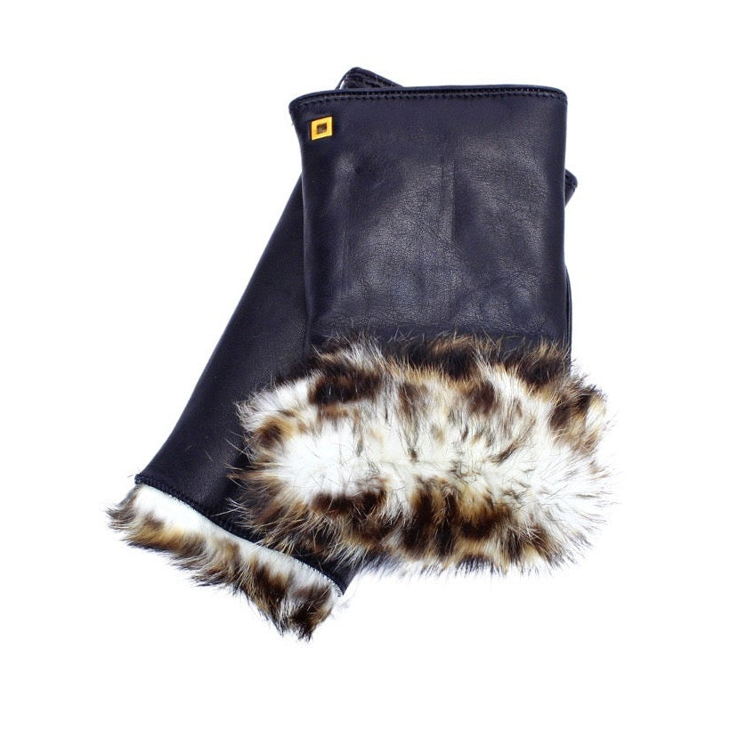 Posh Lapin – Noir & Fourrure Léopard