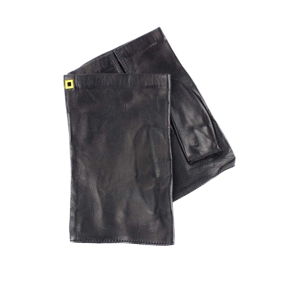 🖤 POSH Noir – Gants Sans Doigts en Cuir