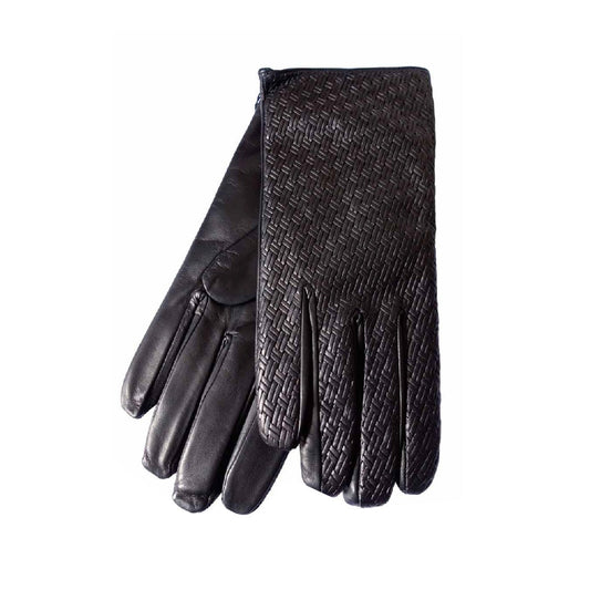 Intrecciato Uomo Foderato Lana Nero