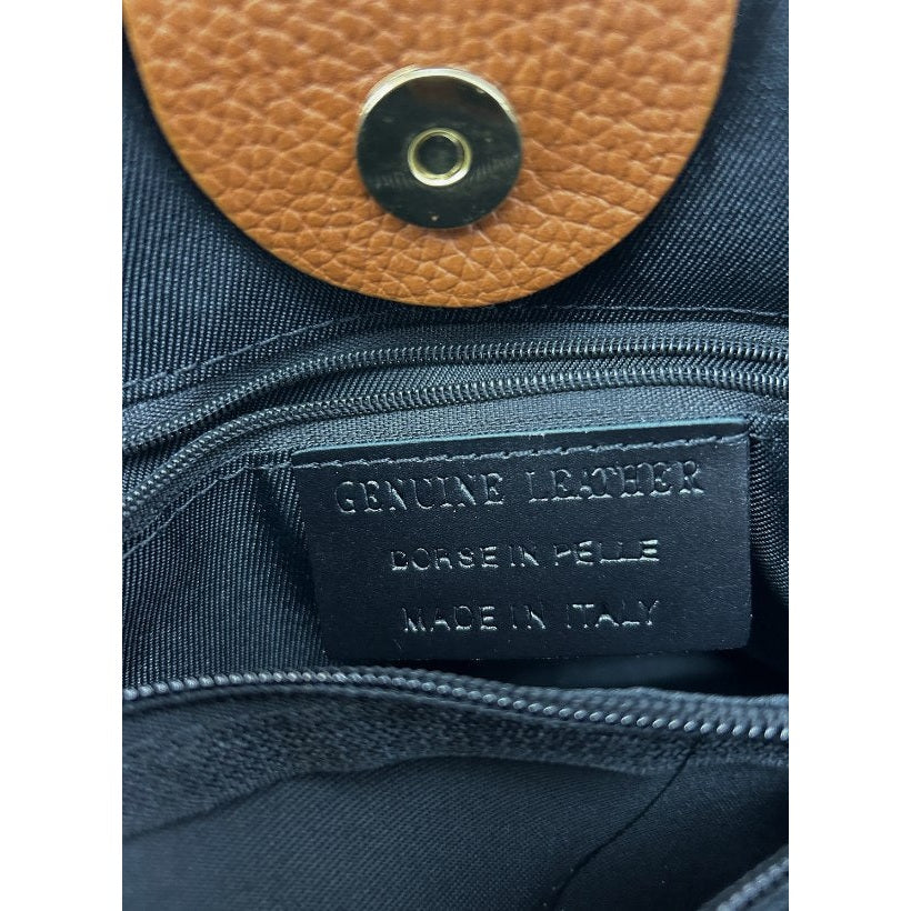 Loom Nappa Cognac et Taupe