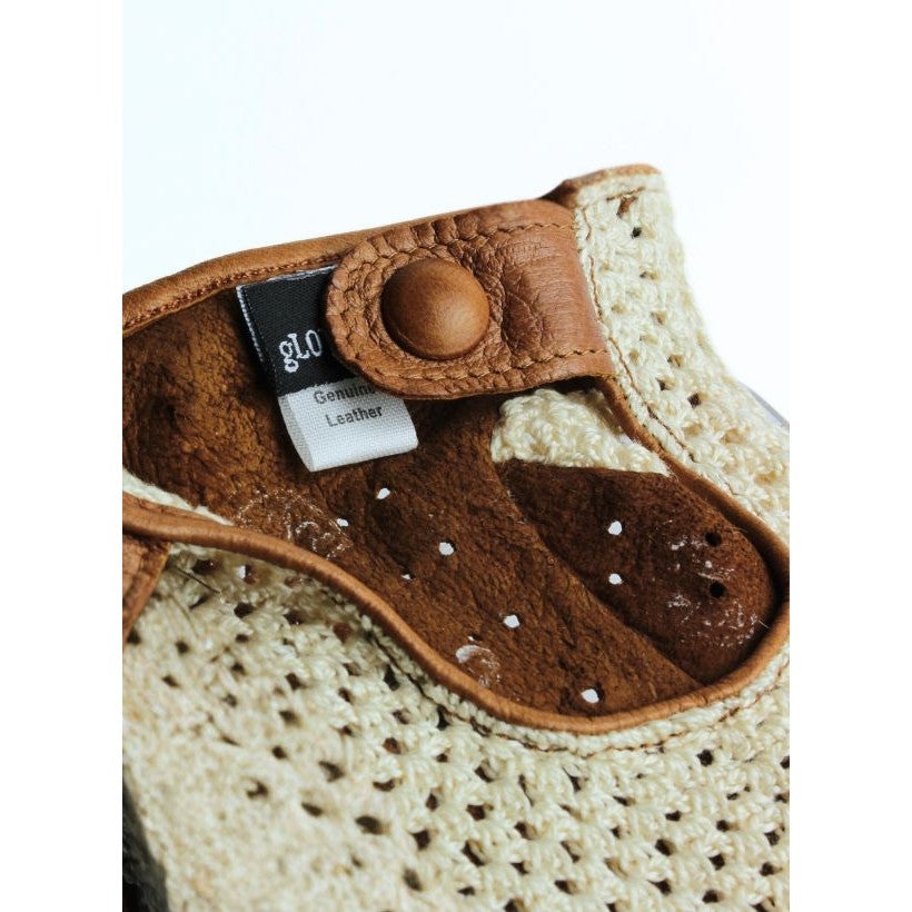 Mitaines Crochet Homme – Cuir & Coton