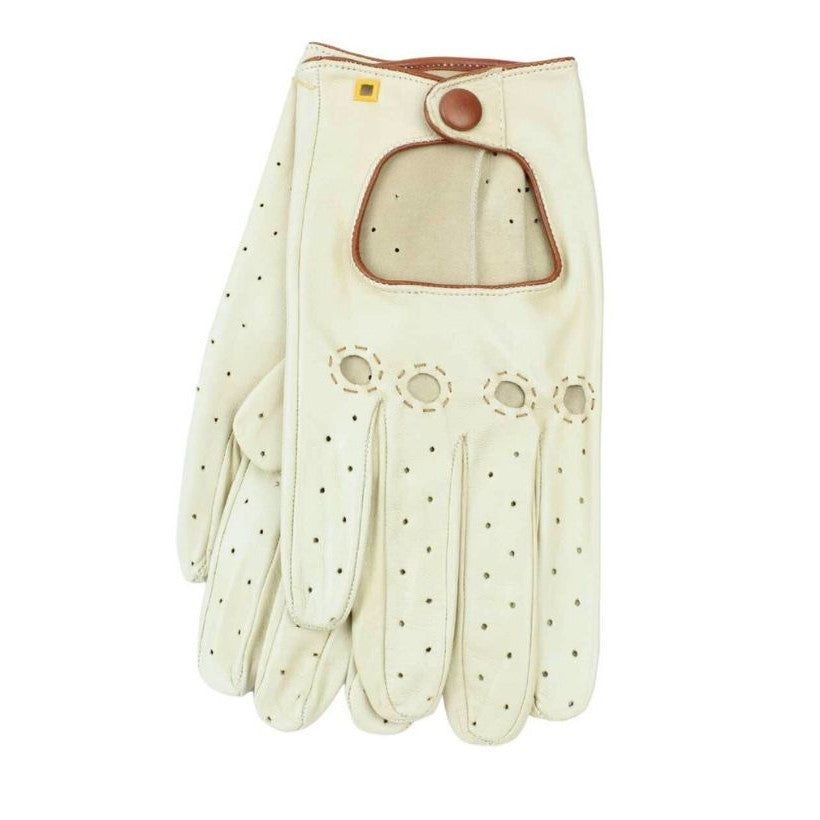 Micheal gants de conduit en cuir beige/cuir