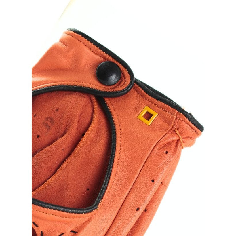 Micheal Fingerless orange et noir