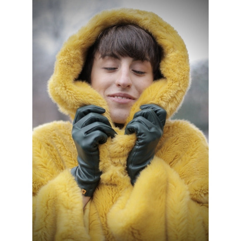 Piegolina doublés cachemire – Orange lumineux et audacieux