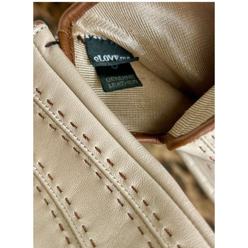 D46 Doublé Soie - Beige & Cuir | Taupe & Marron Foncé