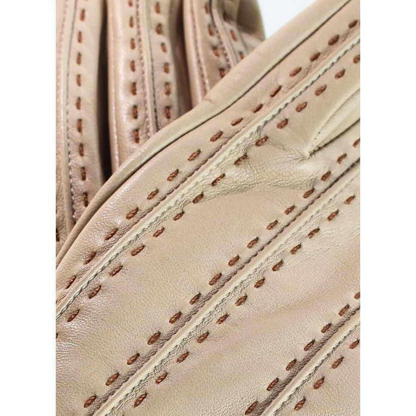 D46 Doublé Soie - Beige & Cuir | Taupe & Marron Foncé