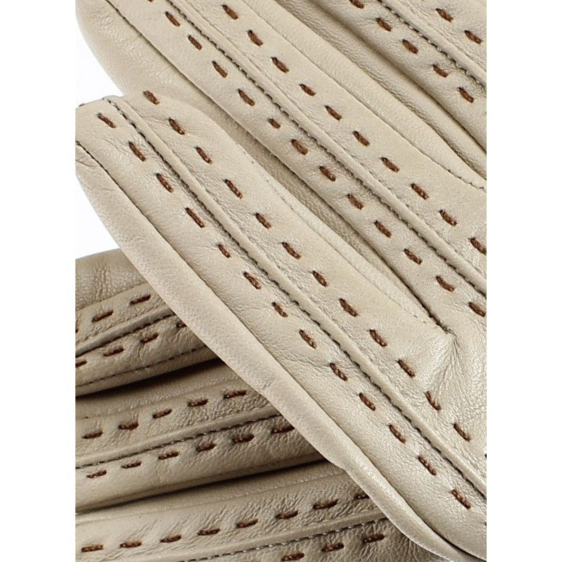 D46 Doublé Soie - Beige & Cuir | Taupe & Marron Foncé