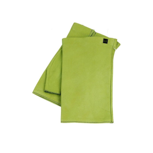 💚 POSH Vert Acide – Gants Sans Doigts en Cuir