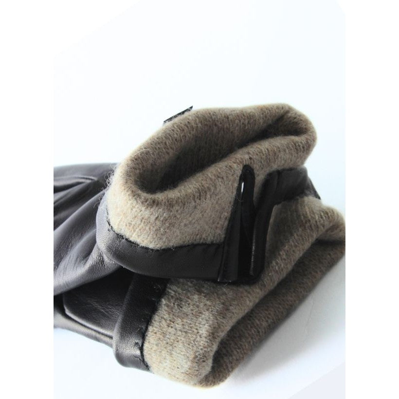 Piegolina doublés cachemire – Noir & gris