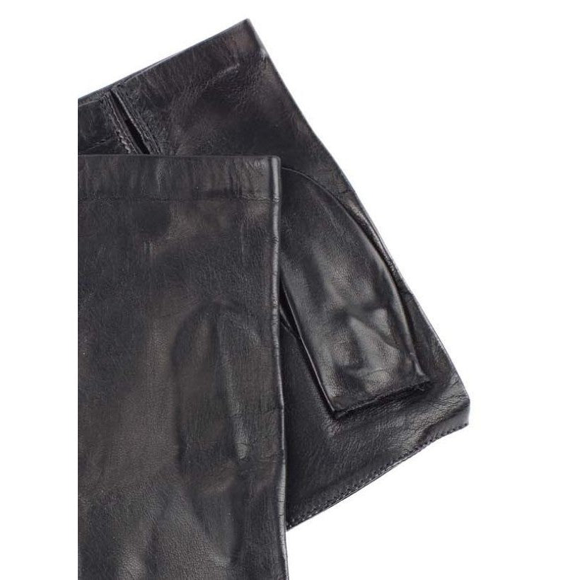 🖤 POSH Noir – Gants Sans Doigts en Cuir