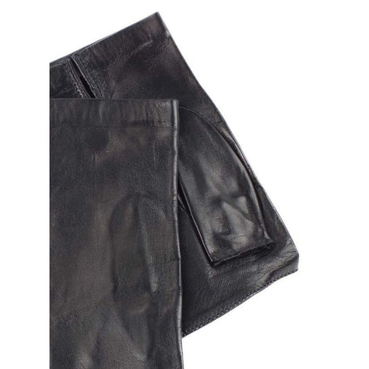 🖤 POSH Noir – Gants Sans Doigts en Cuir